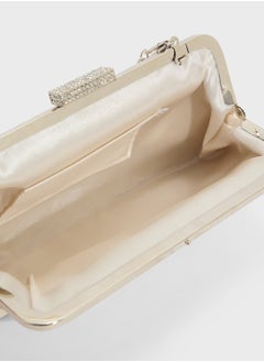 Ella Limited Edition Pleated Satin Clutch Bag  - Image 5