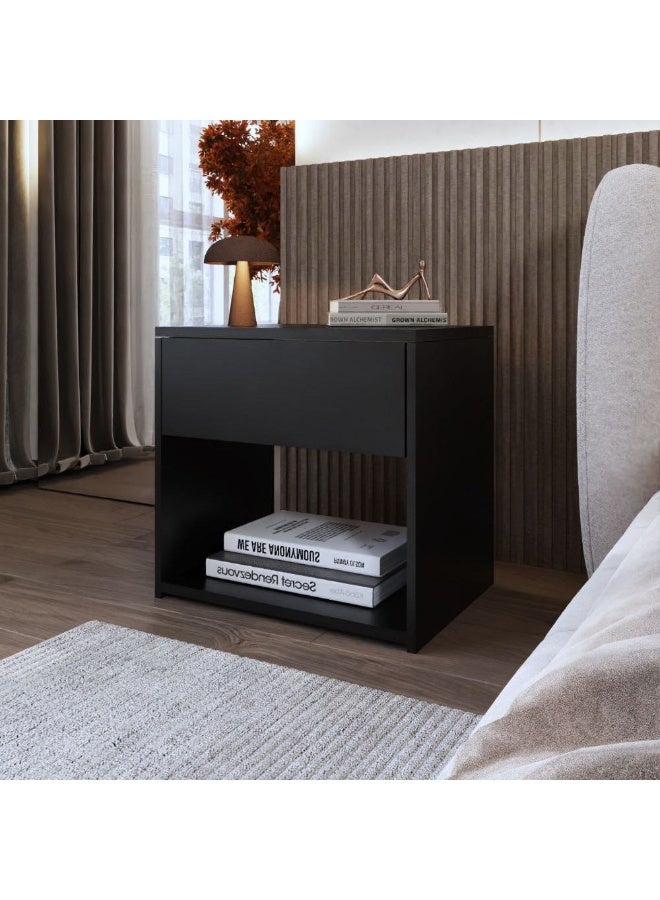 Al Home Compact Melamine Nightstand By Alhome - Image 3