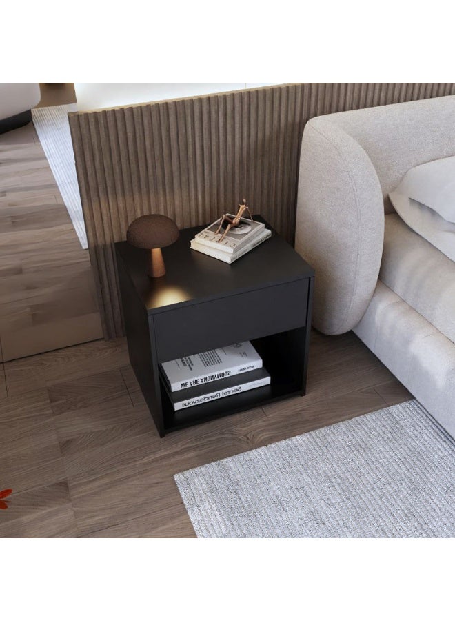 Al Home Compact Melamine Nightstand By Alhome - Image 4