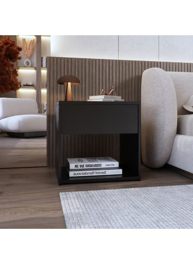 Al Home Compact Melamine Nightstand By Alhome - Image 1