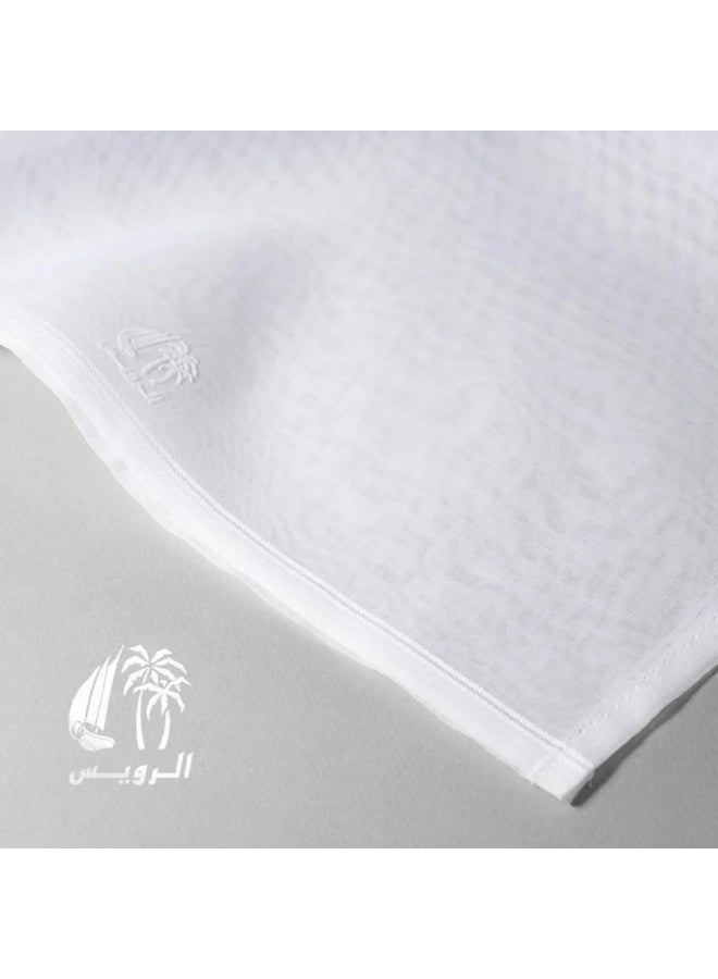 غترة الرويس القطريه بياض ناصع صناعة يابانية - Image 2