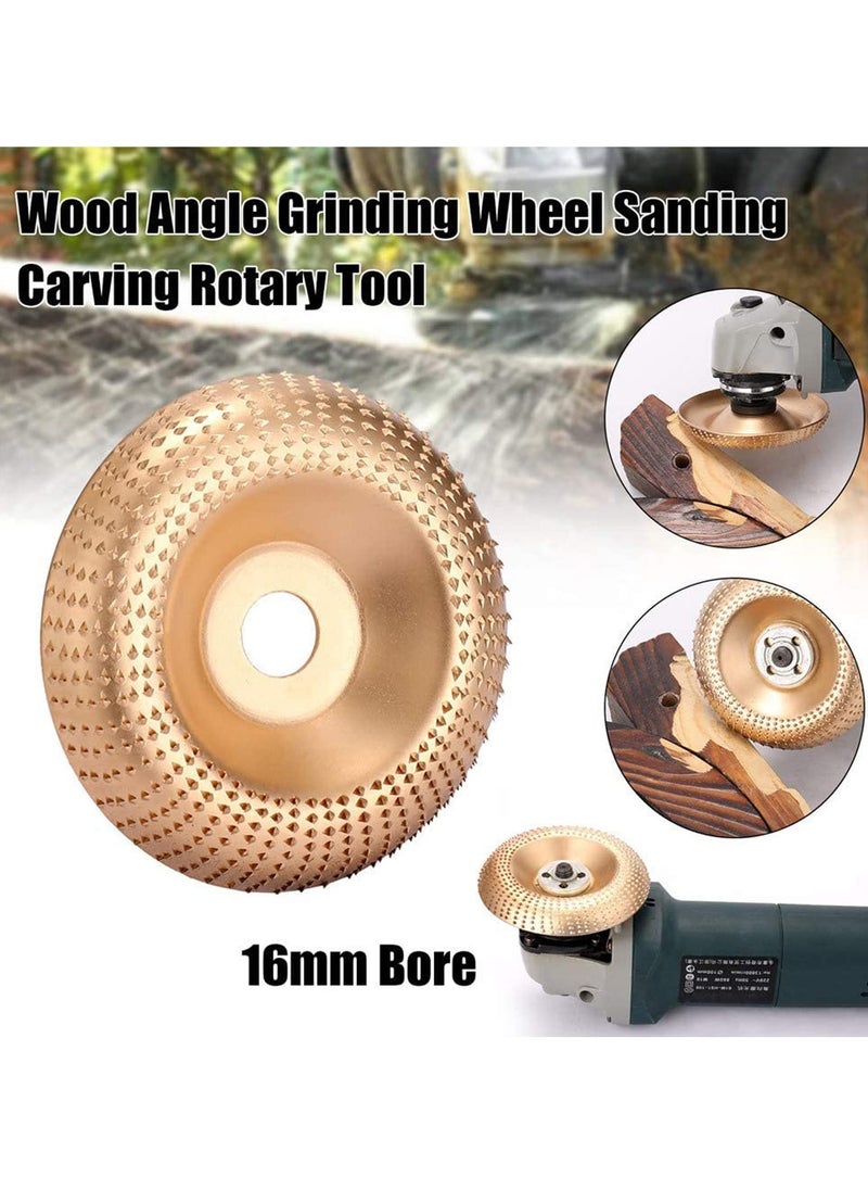 SYOSI Wood Carving Discs For Angle Grinder Grinding Wheel Disc Rotary Flat Shaping Abrasive Bore 16Mm Woodworking Tools Abrasive Disc Wood Carving Tools  - Image 2