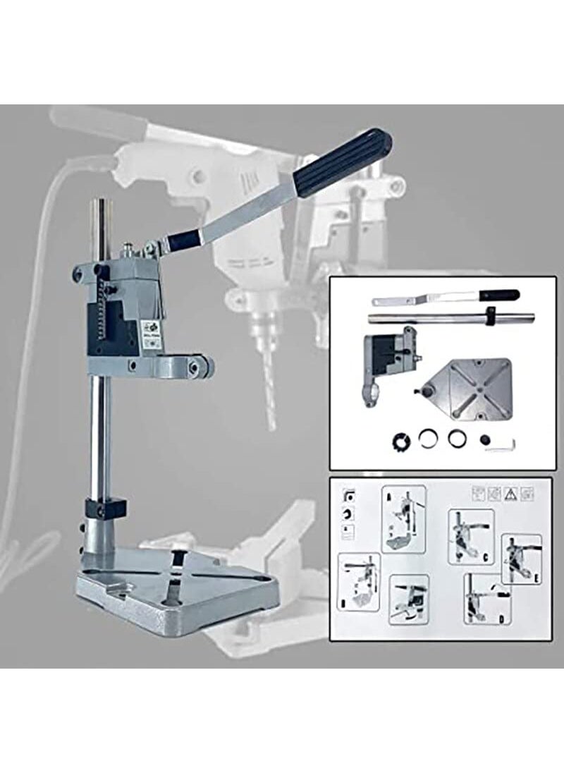 MLD MLD Bench Drill Stand Electric Drill Clamp Base Frame Drill Holder Power Grinder Accessories For DIY Woodwork Base Aluminium 400mm Type Drill Stand  - Image 4