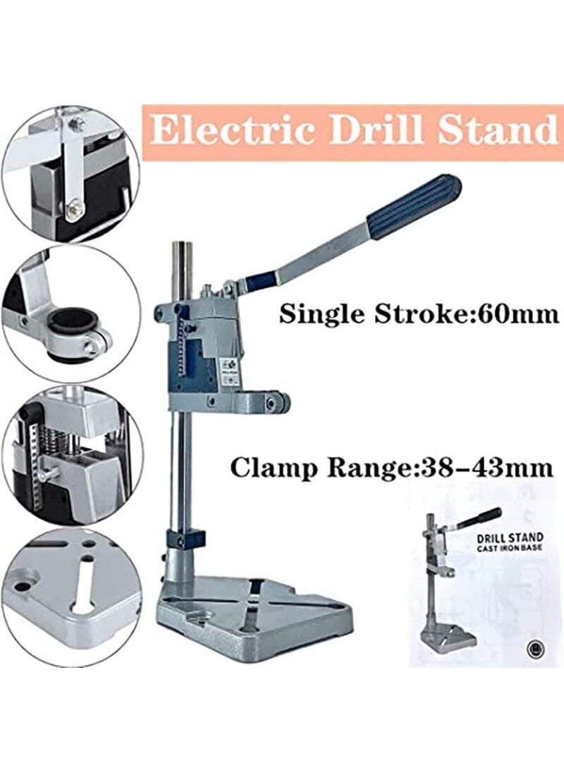 MLD MLD Bench Drill Stand Electric Drill Clamp Base Frame Drill Holder Power Grinder Accessories For DIY Woodwork Base Aluminium 400mm Type Drill Stand  - Image 2