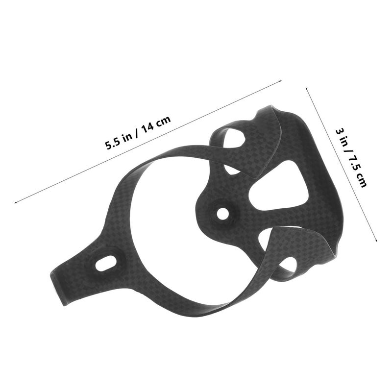 Lightweight Matte Black Carbon Fiber Bike Water Bottle Cage 74mm Road Cycling Cup Holder - Image 3