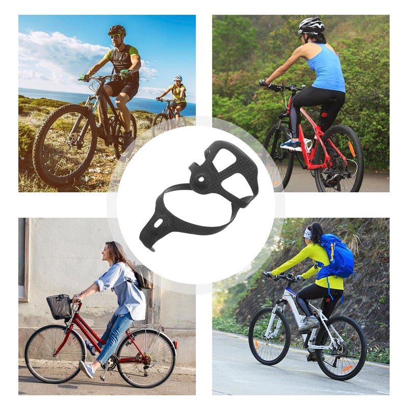 Lightweight Matte Black Carbon Fiber Bike Water Bottle Cage 74mm Road Cycling Cup Holder - Image 4