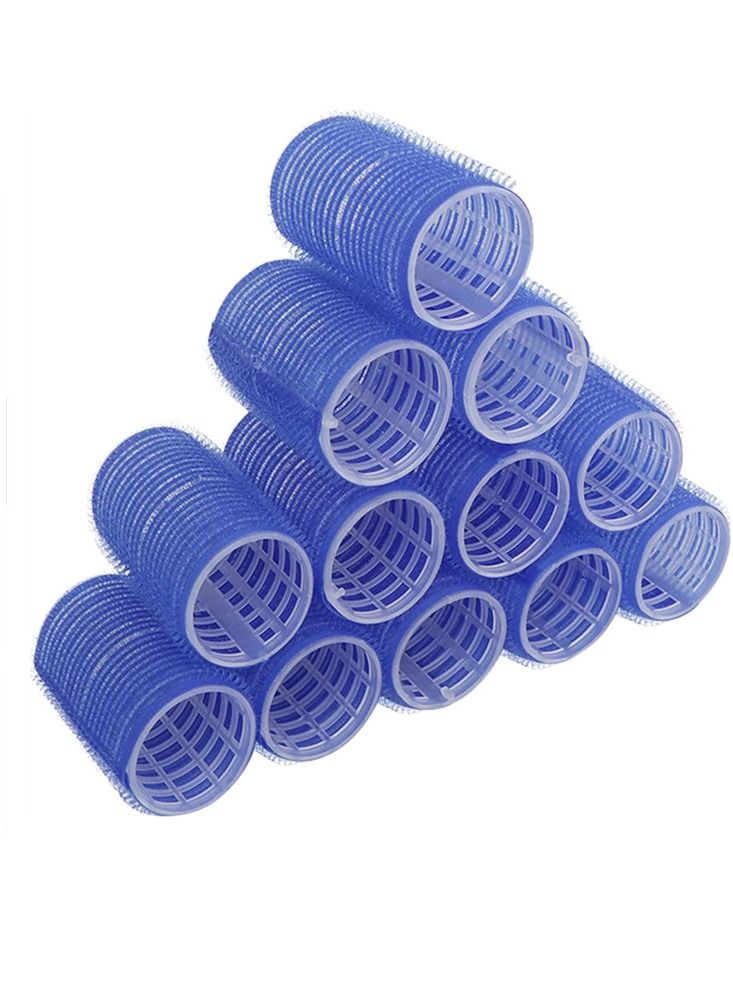 12pcs Self Grip Hair Rollers Diy Hair Curlers Hairdressing Home Use DIY Hair Curlers (40mm)