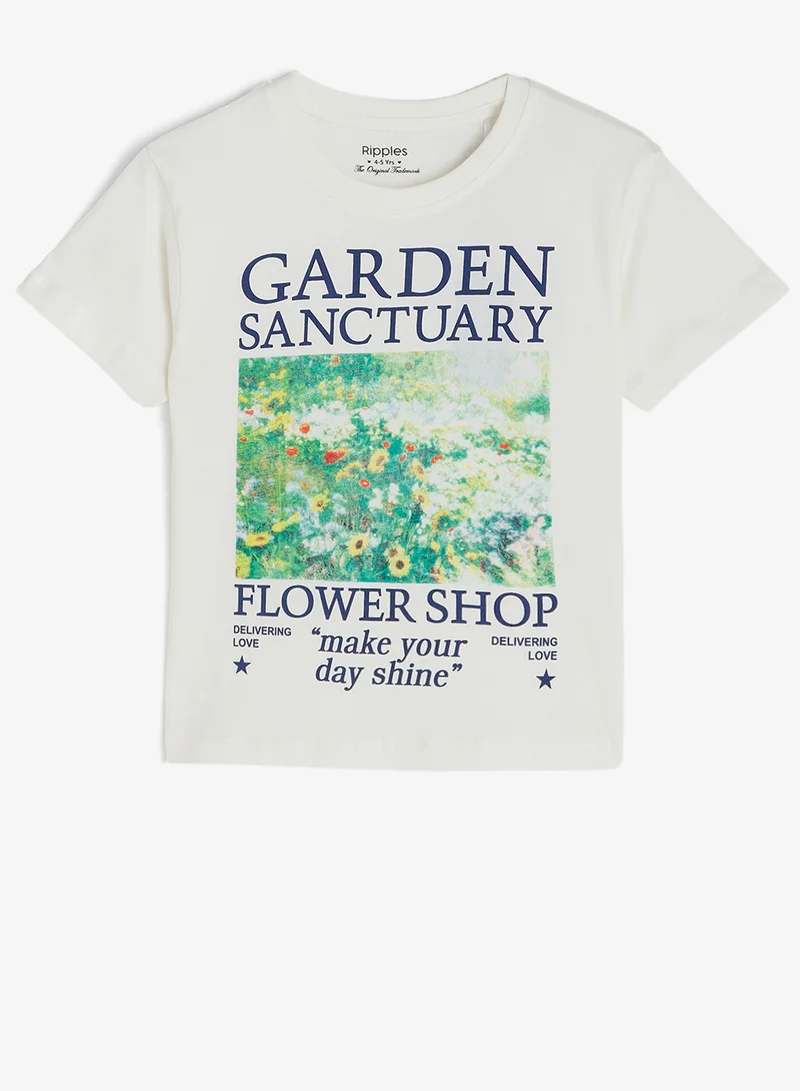 ريبلز مع نمشي Girls Drop Shoulder T-shirt