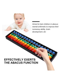 ماركة غير محددة 2Pcs Arithmetic Abacus Math Counting Toy 17 Digits Rods with Colorful Beads, Chinese Abacus Mathematics Learning Aid Tool  - Image 5