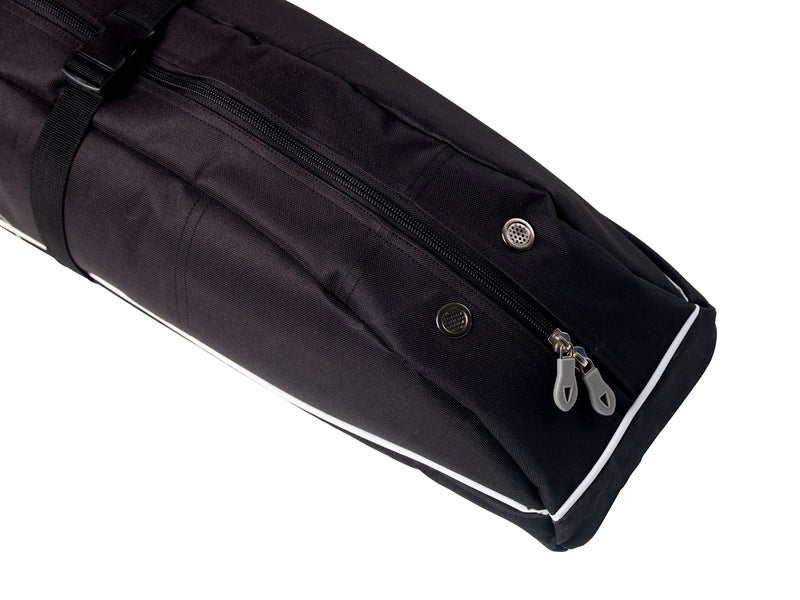 Athletico Diamond Trail Padded Ski Bag - Single Ski Travel Bag to Transport Skis (Black, 185cm) - Image 2