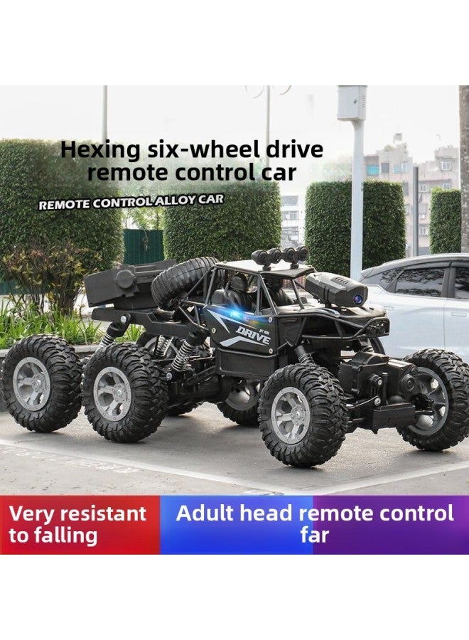 【Direct Supply】 Alloy Remote Control Car High-speed Four-wheel Drive Racing Car Drift Climbing Big Foot Off-road Vehicle Boy Electric-Color:【red-alloy】 28cm Four-wheel Drive Climbing Off-road Vehicle + Spray-Proportion:Four Batteries/cyclonus 180 Minutes 【free Screwdriver + Battery + Charging Cable】 - Image 4