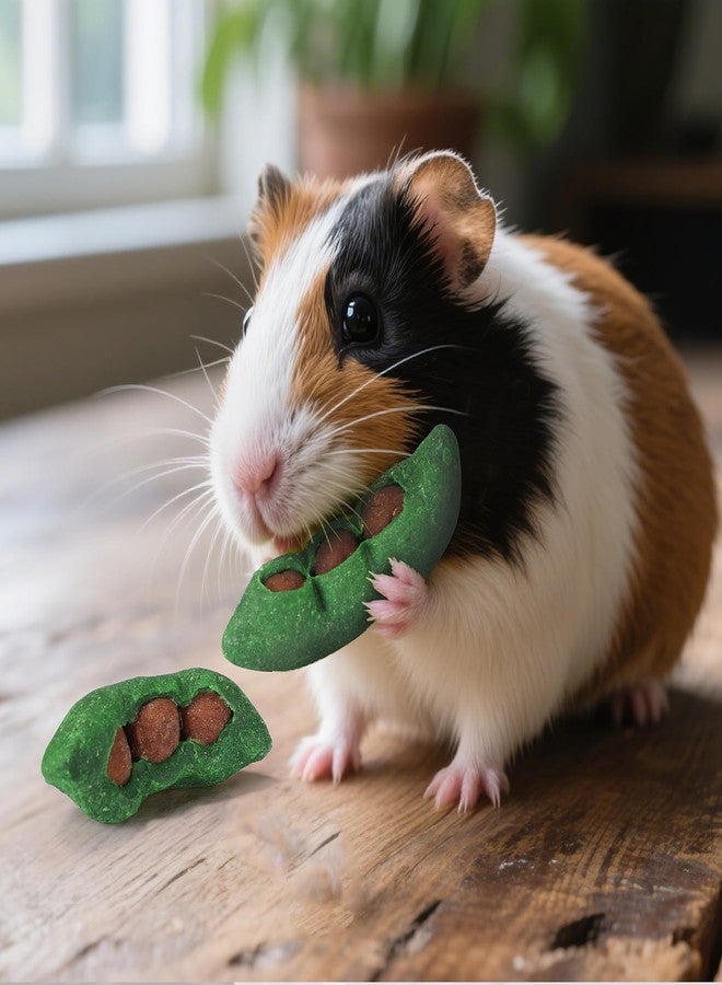 HERCOCCI 8Pcs Guinea Pig Chew Toys, Hamster Toys Prevent Excessive Teeth Growth Natural Vegetables Carrot and Timothy Grass for Guinea Pig Rabbit Chinchillas Gerbil - Image 4