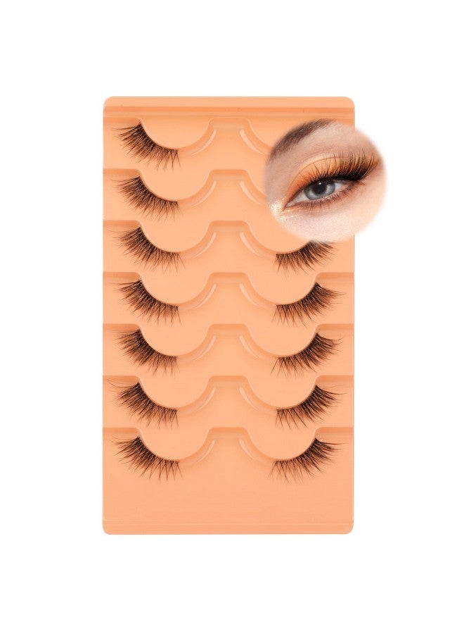 Eefofnn Half Lashes Natural Look Wispy False Eyelashes Mink 3;4 Corner Lashes Clear Band Fake Eyelashes 7 Pairs Multipack By Eefofnn - Image 2