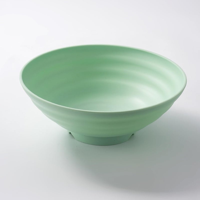 Oicia Soup Bowl Japanese Wheat Straw Bowl Rice Bowl Ramen Bowl Udon Bowl Pho Bowl Poke Bowl Cereal Bowl Compact Stack Bowl Set, Microwave and Dishwasher Safe (1500ml, Green, Pack of 2) - Image 4