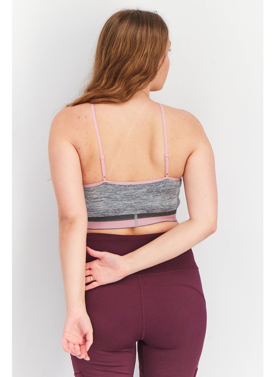 ODolls Sport - Women Sportswear Fit Crew Neck Sleeveless Crop Top, Grey - Image 1