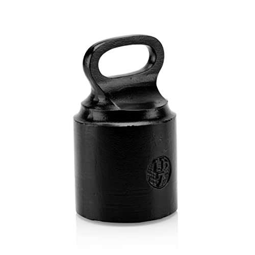 CRAFTSMAN ROAD Cast Iron Door Stop Decorative Weighted Heavy Door Weight 7lb Antique Free Standing 7 x 4 Non Slip with Handle Black - Image 1