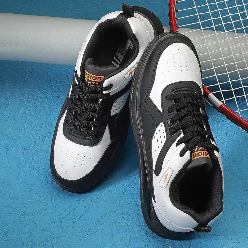 Asian Men's Black and White Casual Sneakers for Boys