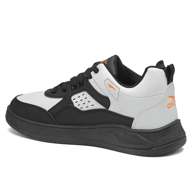 Asian Men's Black and White Casual Sneakers for Boys