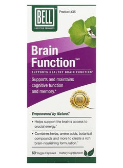 Bell Lifestyle Brain Function 60 Veggie Capsules 