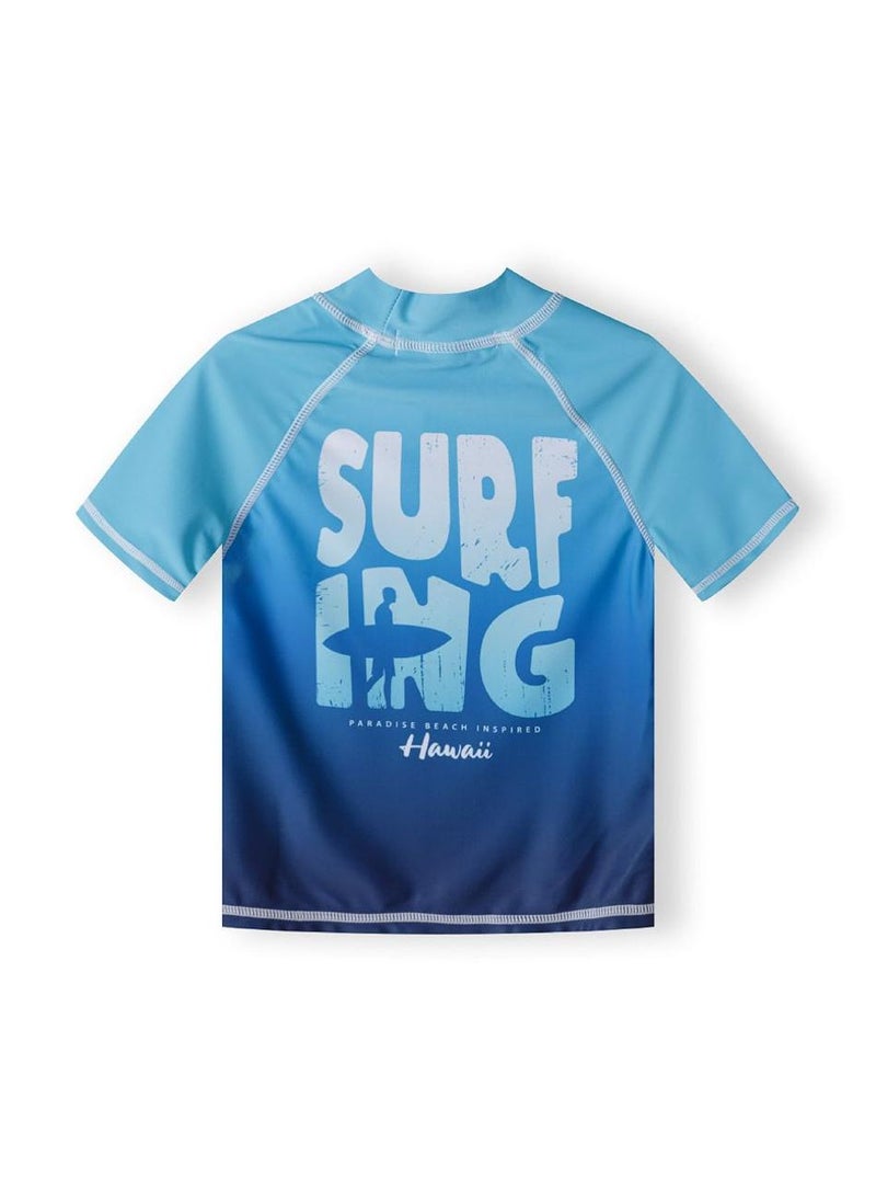 MINOTI Kids' Short Sleeve Rashguard Swim Top - Image 3