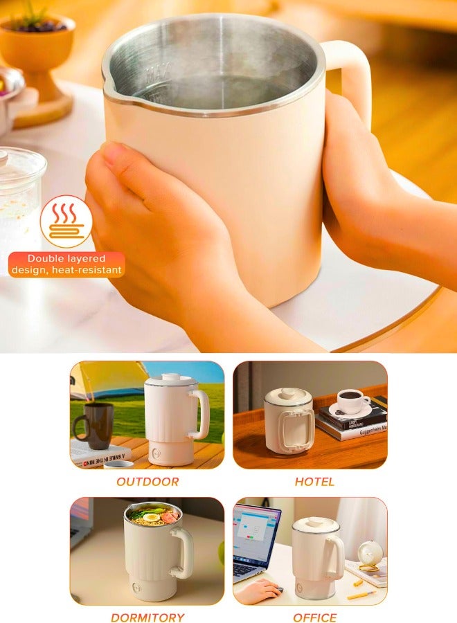 Chase Up 800ML Foldable Travel Electric Kettle with 2 Temperature Control, Tea Kettle for Coffee & Tea, Boil Dry Protection & Auto Shut Off - Image 2