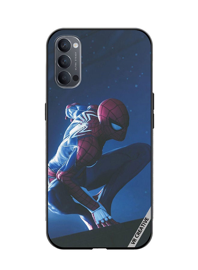 VR CREATIVE Protective Case Cover For Oppo Reno4 Pro 5G Spiderman Design Multicolour - Image 1