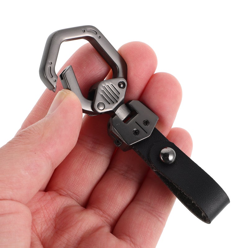 Hexagonal Keychain for Car Key Stylish Key Keychain Charms Backpack Hanging Keychain Decoration for Men and Women - Image 4