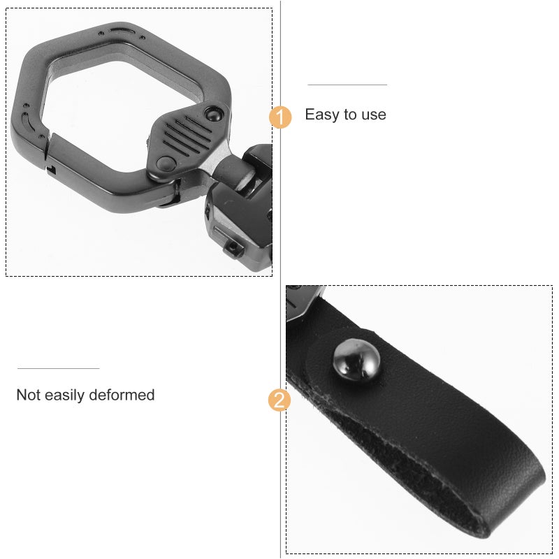 Hexagonal Keychain for Car Key Stylish Key Keychain Charms Backpack Hanging Keychain Decoration for Men and Women - Image 3