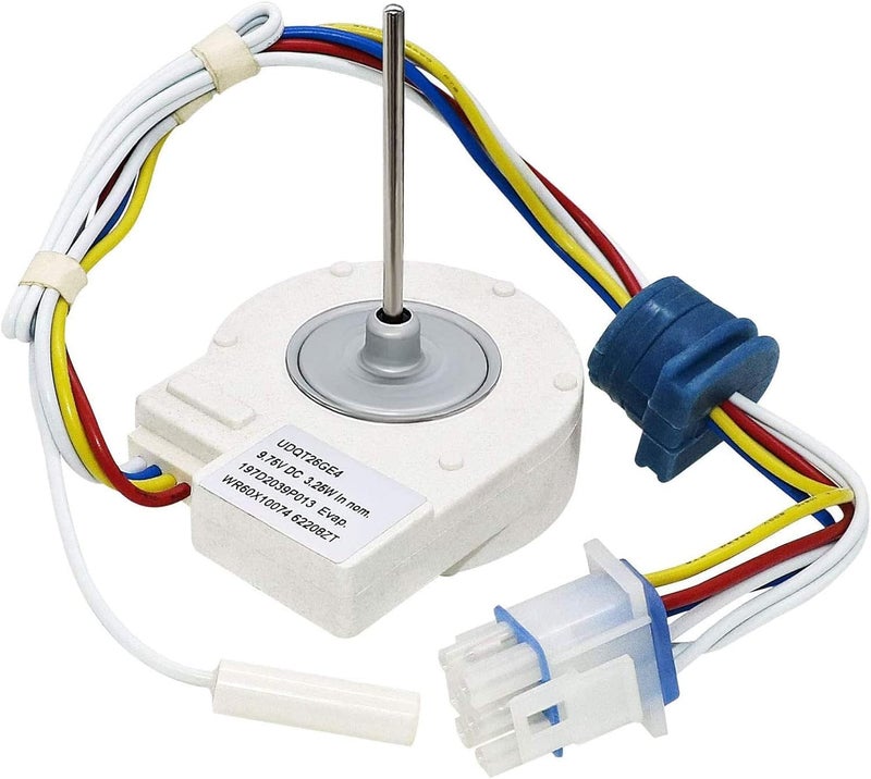 Romalon WR60X10074 WR60X10307 Evaporator Fan Motor 9.75V DC 3.25W Replacement Part by Fit for GE Refrigerators Replaces 1550741 AP4438809 WR60X10224 PS2364950 - Image 1