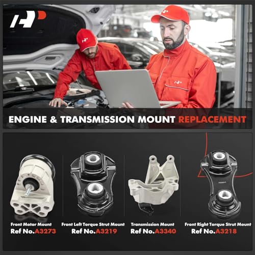 A-Premium 4PCS Engine Motor Mount and Transmission Mount and Torque Strut Mount Kit Compatible with Ford Explorer 2013-2017, Police Interceptor Utility 2014-2017, 3.5L, Turbocharged - Image 2