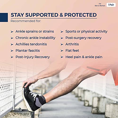 Sorgen ?Silicone Ankle Protector For Plantar Fasciitis|Compression Sleeve For Heel Pain Relief|Ankle Support (Xlarge) - Image 3