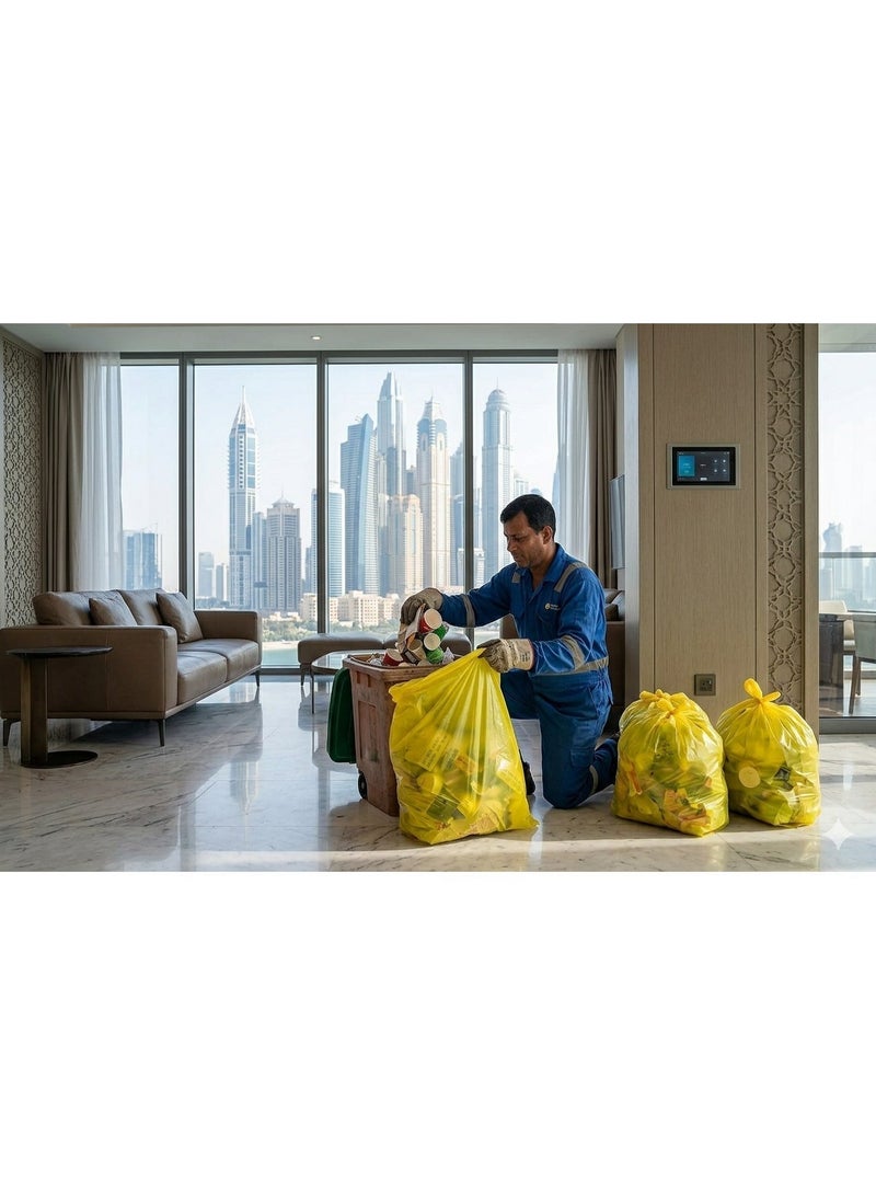 هوب أكياس قمامة معطرة، 120 قطعة، عبوة من 4، مقاسات 10 جالون و5 جالون، 46 × 52 سم، بروائح اللافندر والليمون والفانيليا، للاستخدام المنزلي - Image 4