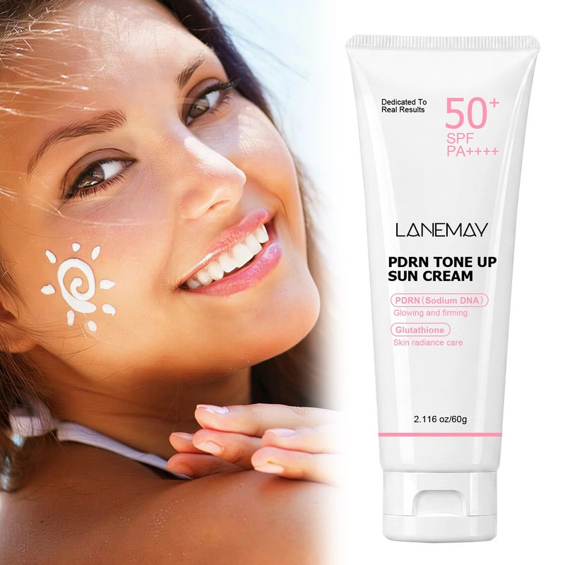 LANEMAY PDRN Brightening Protective Cream SPF50+ PA++++ 60g - 2-in-1 Isolation & Brightening - Image 1