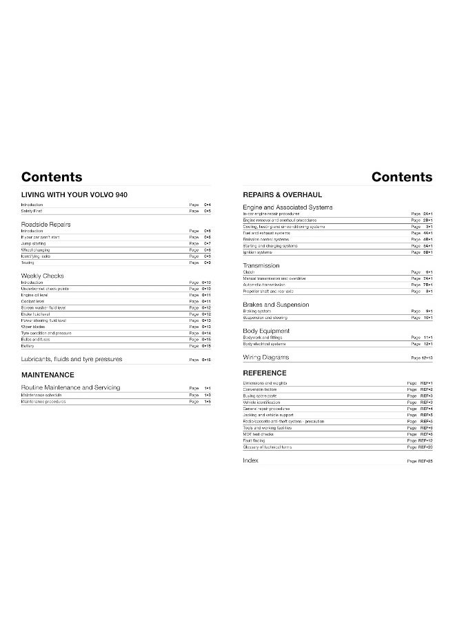 Haynes Volvo 940 Petrol (90 - 98) Repair Manual  - Image 3