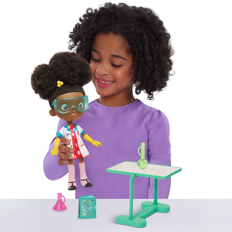 Just Play Ada Twist, Scientist Ada Twist Lab Doll, 12.5 Inch Interactive Doll with Research Lab Accessories, Talks and Sings the ''The Brainstorm Song'', Kids Toys for Ages 3 Up - Image 3