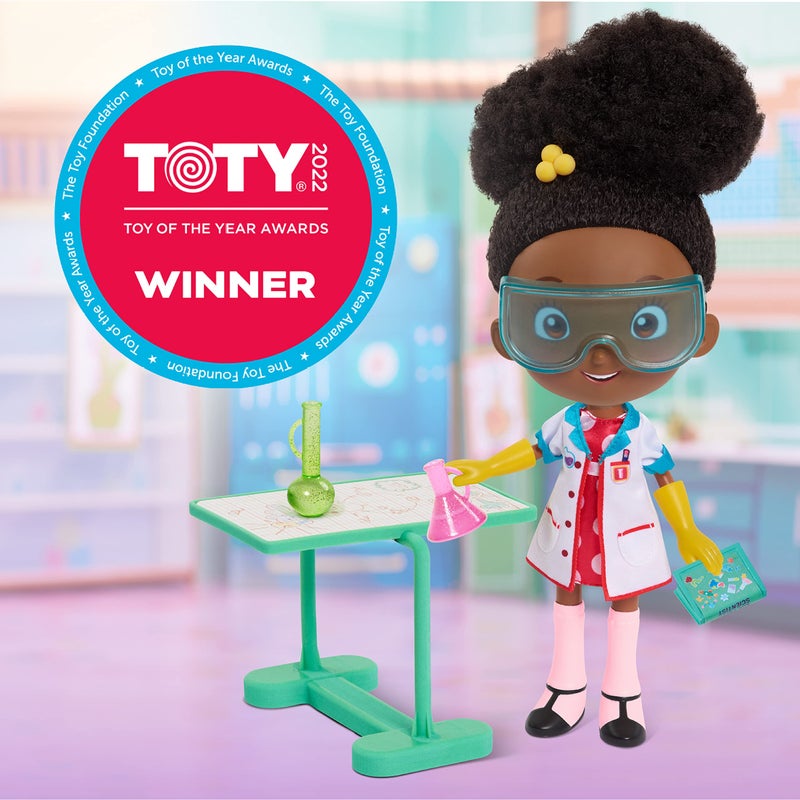 Just Play Ada Twist, Scientist Ada Twist Lab Doll, 12.5 Inch Interactive Doll with Research Lab Accessories, Talks and Sings the ''The Brainstorm Song'', Kids Toys for Ages 3 Up - Image 2