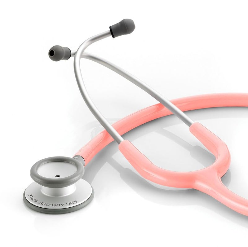 ADC - 619P Adscope Lite 619 Ultra Lightweight Clinician Stethoscope with Tunable AFD Technology, Pink - Image 1