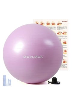 Generic Thick Exercise Ball for Home & Gym 55 cm  - Image 1