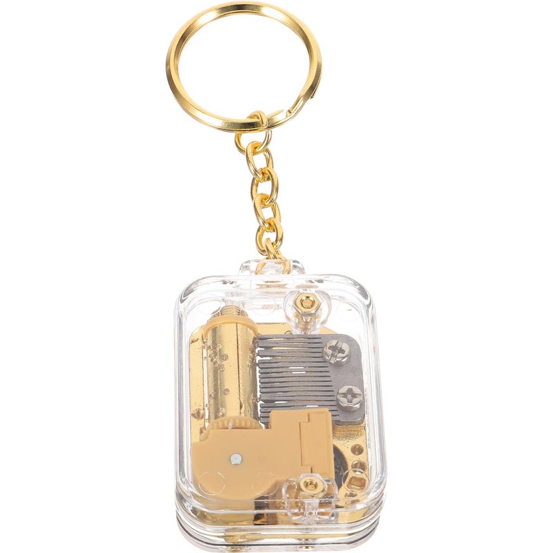 Parliky Music Box Keychain Cute Mini Musical Box Keychain for Kids and Friends Lightweight Accessory Birthday Holiday Festival Choice