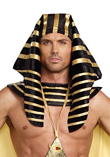 Dreamgirl Men's Pharaoh Head Piece Adult Costume, black, One Size - Image 1
