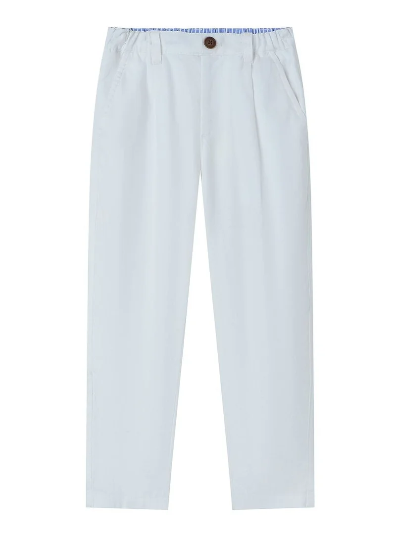 Giordano  Kids' Regular Fit Linen Cotton Cropped Pants  | Best Price UAE
