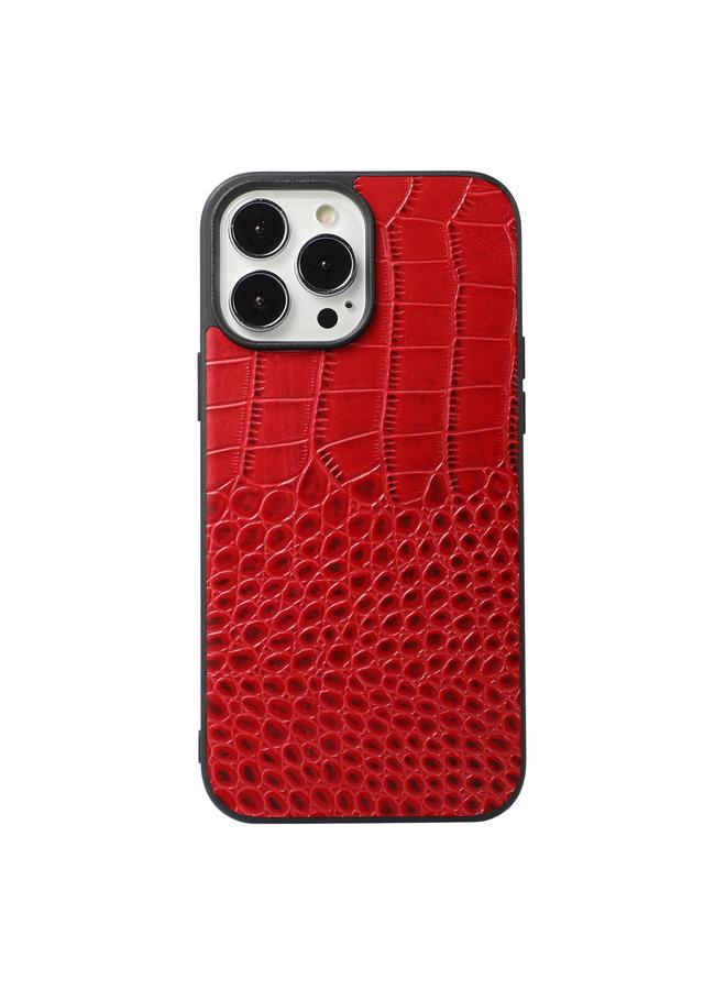 Zaboon Case For iPhone 13 Pro Crocodile Top Layer Cowhide Leather Case - Image 3
