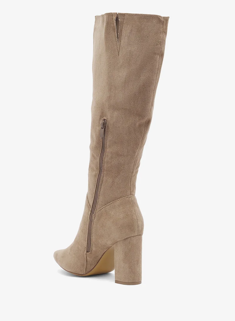 Truffle taupe micro Knee_Boots for Women | Best Price UAE