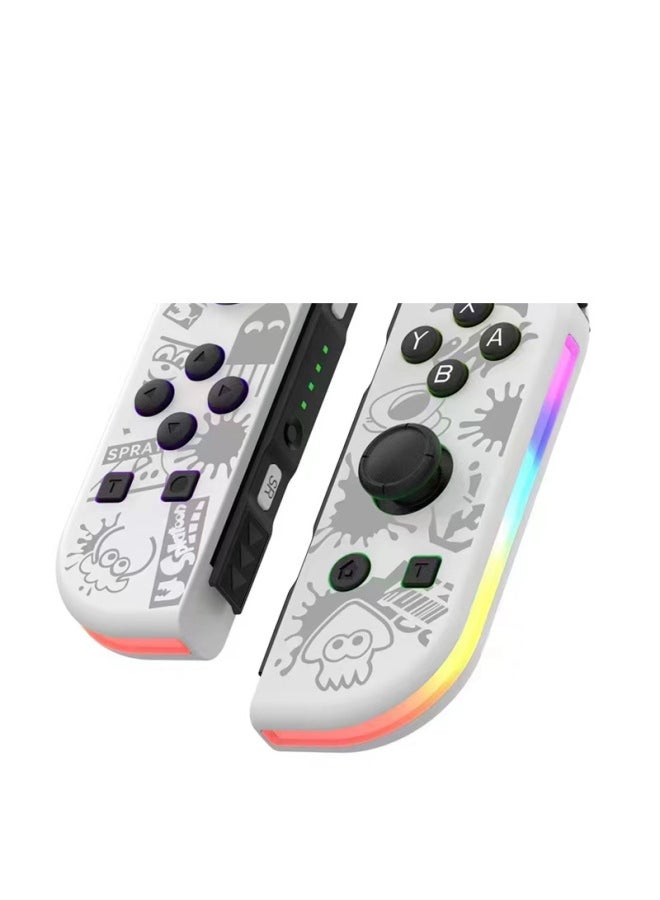 Neutral Switch Left And Right Handle Joycon Small Handle Bluetooth Handle Ns Private Model Game Wireless Rgb Handle With Light - Image 1