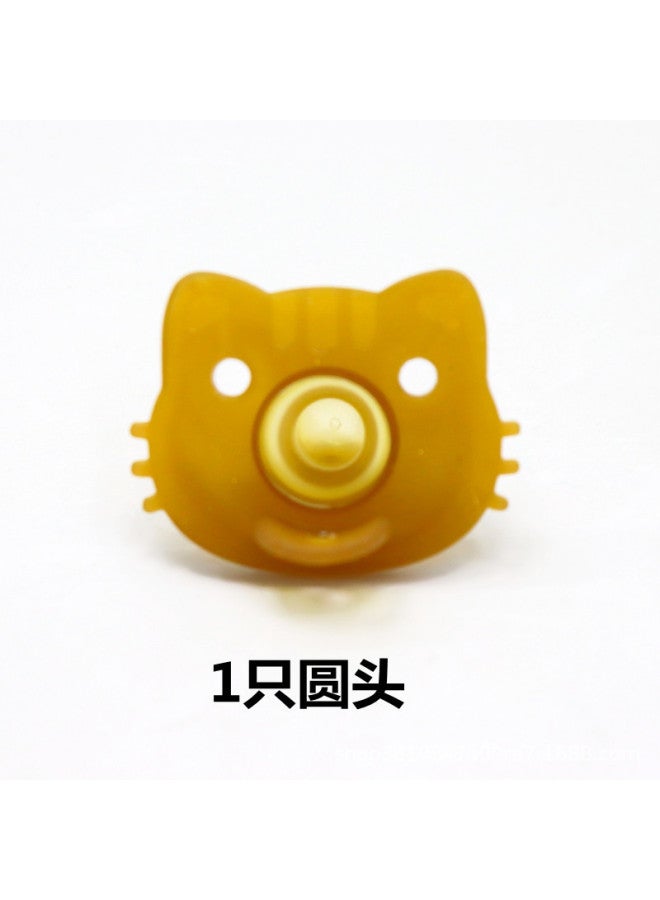 حلمة أطفال جديدة مضادة للبكتيريا - مجموعة حلمات سيليكون نانوية ملونة مع علبة محمولة وسلسلة مضادة للضياع