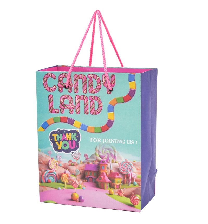 PPJ ® -CANDY LAND THEME THANK YOU BIRTHDAY PARTY BAGS (10 Pcs.) - 10 Inch X 8 Inch X 4 Inch RETURN GIFTS (Pack of 10) - Image 1