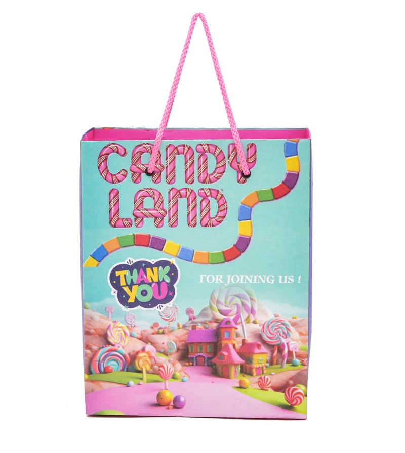 PPJ ® -CANDY LAND THEME THANK YOU BIRTHDAY PARTY BAGS (10 Pcs.) - 10 Inch X 8 Inch X 4 Inch RETURN GIFTS (Pack of 10) - Image 2