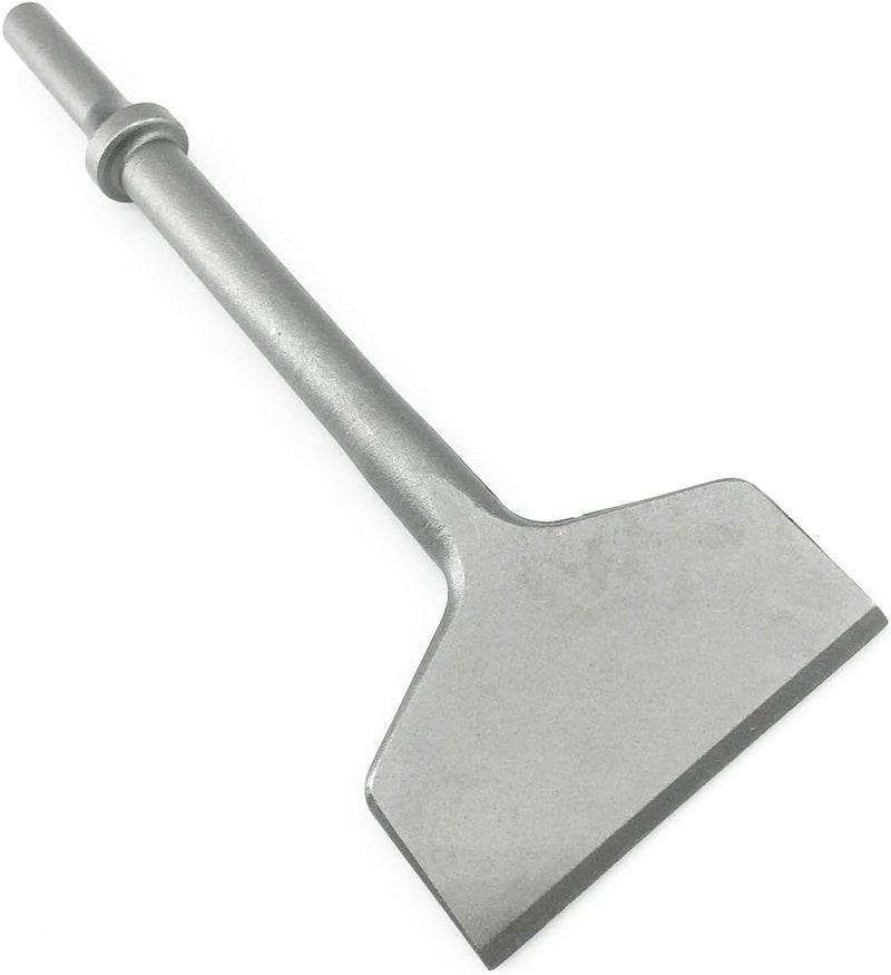 SPKLINE 3 Inch Wide Air Chisel Bit, Pneumatic Tile & Thinset Scaling Chisel - 0.401 Inch Shank, Wall & Floor Tile Remover, Floor Scraper, Works with Air Hammer - Image 1