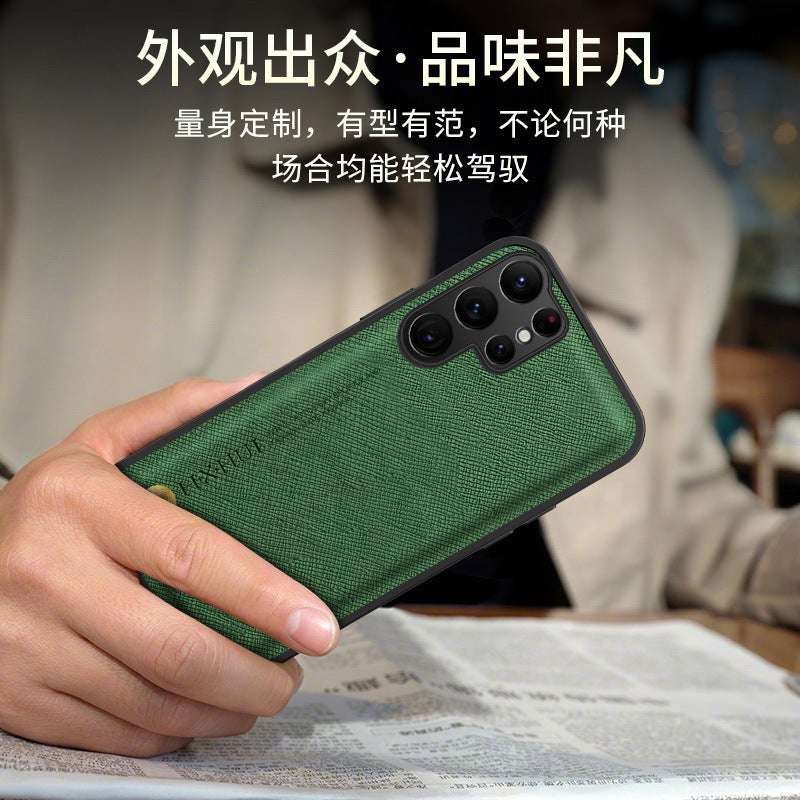 غطاء واقي بملمس جلد لـ Samsung Galaxy M54 مع حامل قائم ومقاوم للخدش مع مقاوم للصدمات مع حماية من السقوط باللون Amber Brown بوظيفة حامل للتنقل اليومي سهل التخزين للمكتب - Image 3