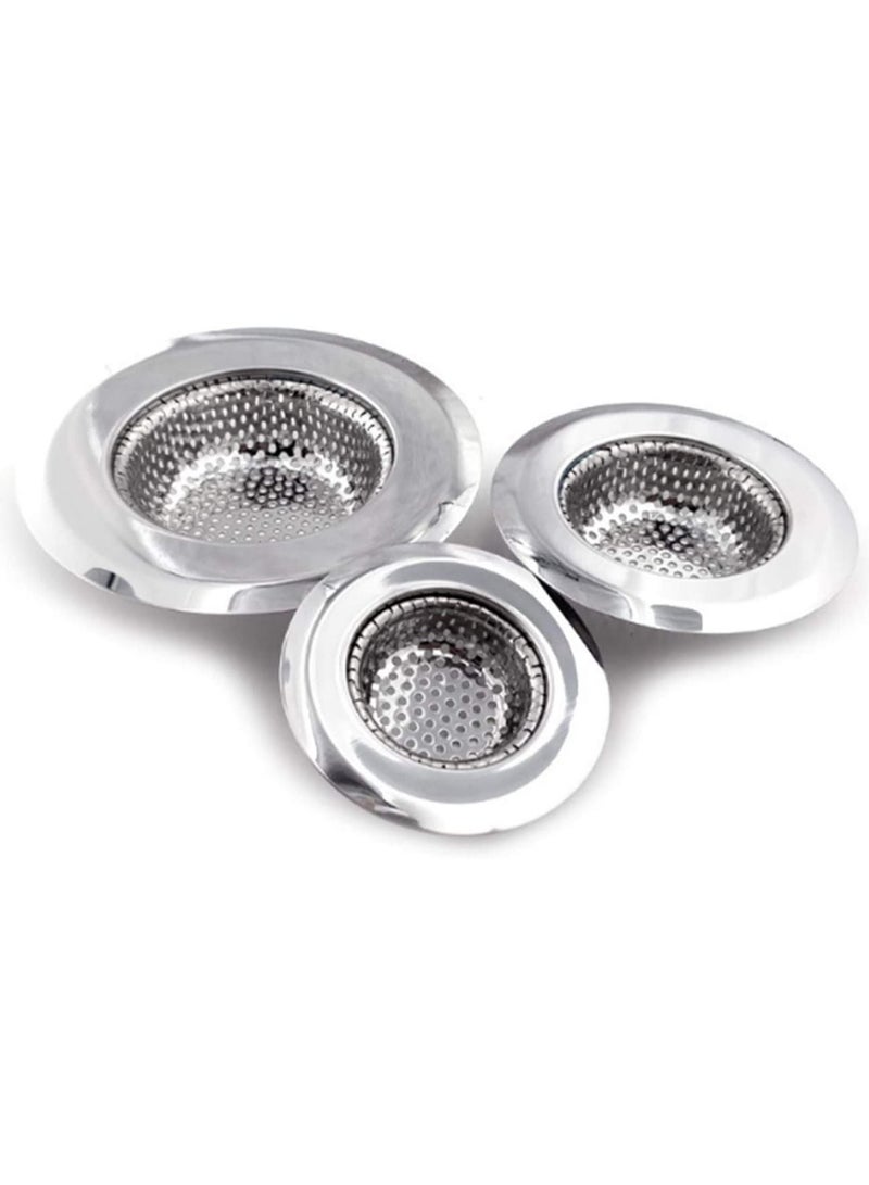 Stainless Steel Kitchen Sink Strainer Pack of 3  - Image 1